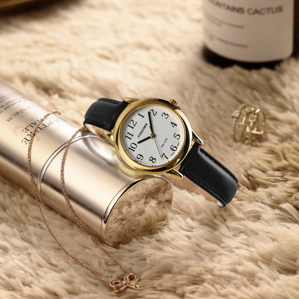 Đồng Hồ Nữ PINDOWS Thiết Kế Mỏng Tối Giản – Dây Da, Chống Nước, Quarzt Nhật – Thanh Lịch & Thời Trang Hàng Ngày