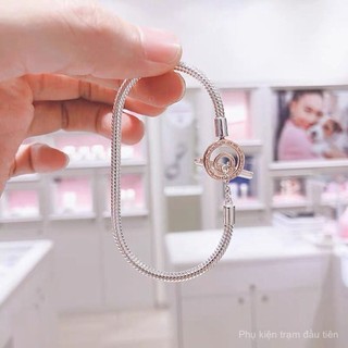 Vòng tay dây chuyền xương rắn hai màu logo chữ T có khóa chữ T