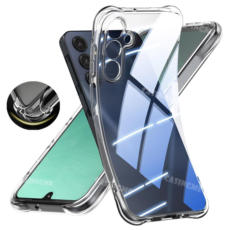 Ốp lưng TPU chống sốc cho Samsung S25 FE 2025 Four-Corners Túi khí trong suốt Vỏ điện thoại cho Samsung Galaxy S25 S24 FE S 25 25S S25FE S25 Plus + Ultra 4G 5G 2025 Ốp lưng silicon chống sốc