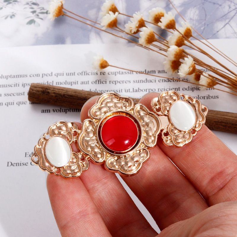 Hanfu Trẻ Em Nữ cổ đứng mắt mèo 50mm, nút mây và khăn choàng