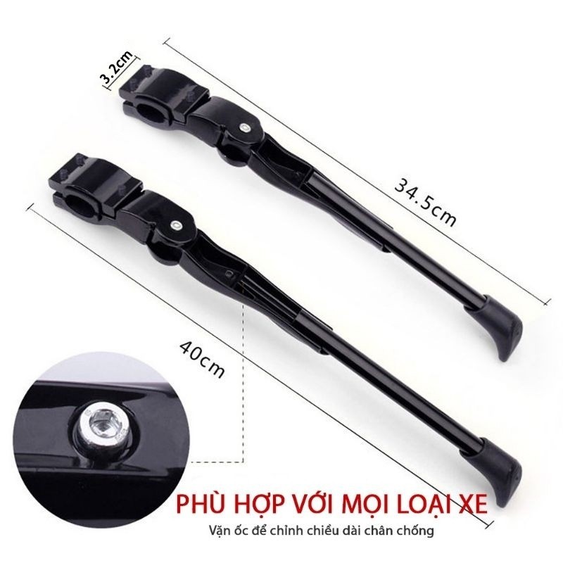 Chân Chống Kẹp Sườn Thay Đổi Kích Thước Linh Hoạt, Phù Hợp Cho Nhiều Loại Xe Đạp Thể Thao, Hợp Kim Nhôm Cao Cấp Bền Bỉ,