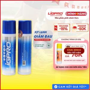 Xịt lạnh giảm đau LIGPRO 200ml Giảm đau chấn thương thể thao Giảm giãn cơ hiệu quả