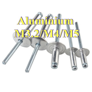 Đinh rút Nhôm， Đinh tán lõi mũ lớn Đinh tán Mũ đầu lớn Kéo đinh tán Đầu tròn Willow Studs Loại mở Đầu tròn kéo đinh tán M3.2 / M4 / M5 [LXY-CB-1]