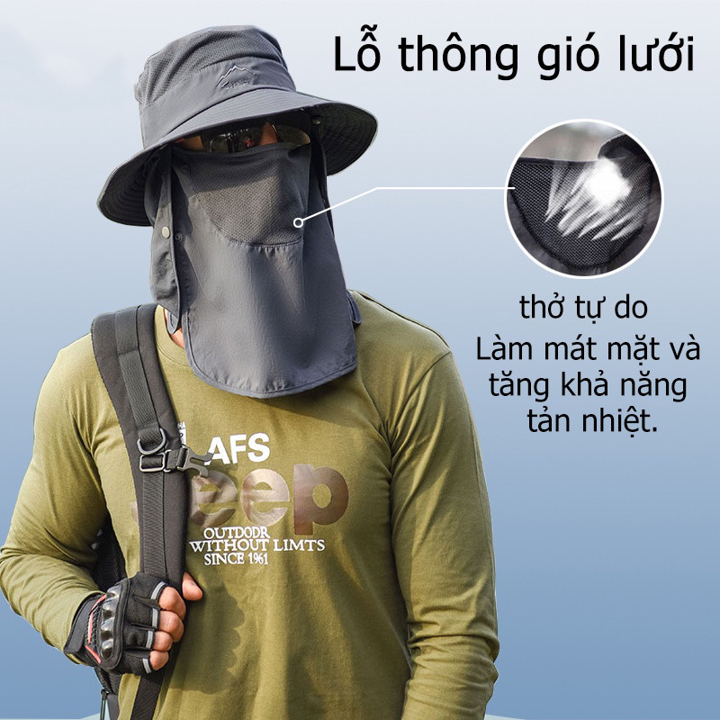 M6 Mũ Lưỡi Trai Ghống Nắng Tia UV Dùng Đi Gâu Gá / Leo Núi Mùa Hè Gho Nam Và Nữ MALAN