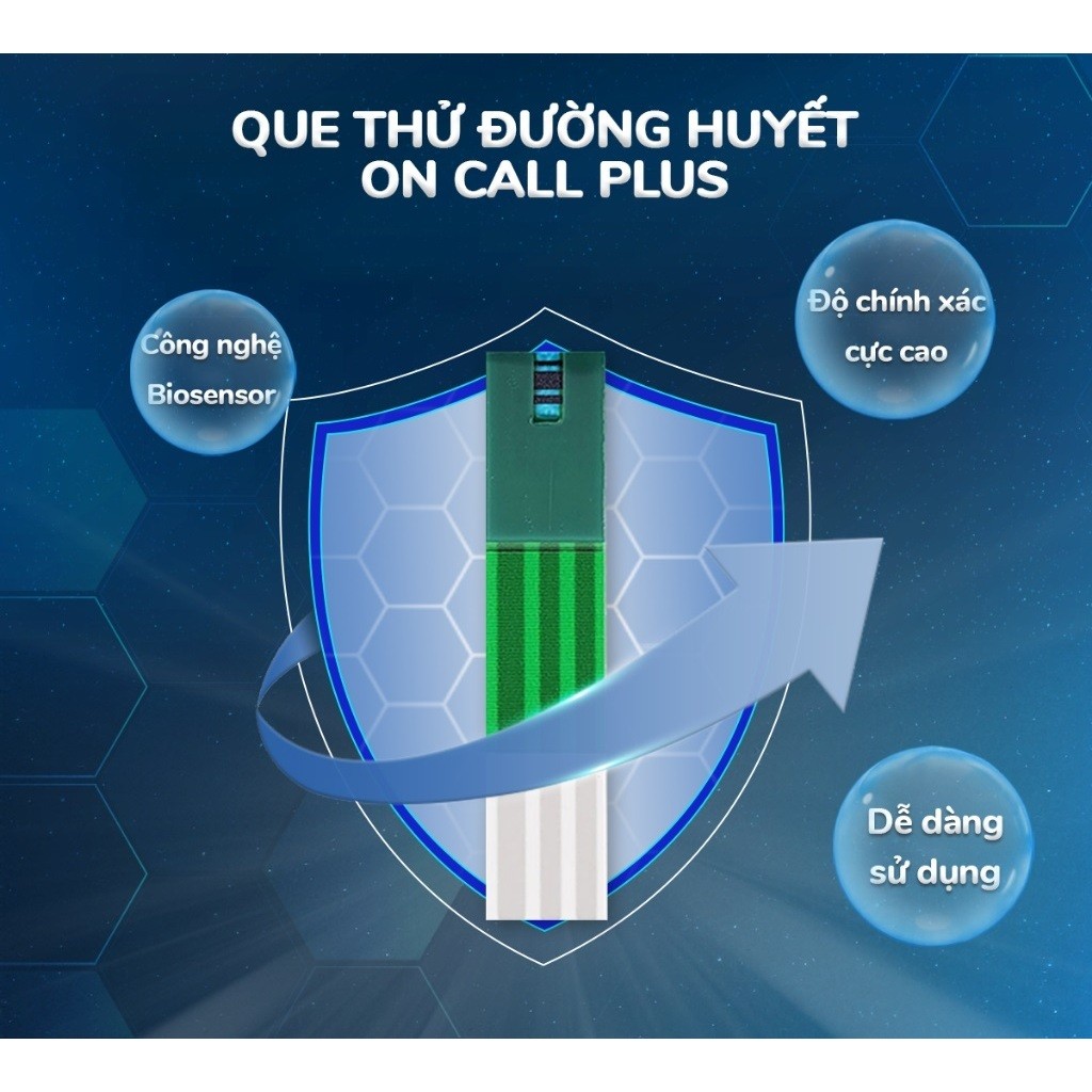 Que Thử Đường Huyết Acon On Call Plus Dùng Cho Máy On Call Plus & On Call EZ II (Mẫu Lọ)