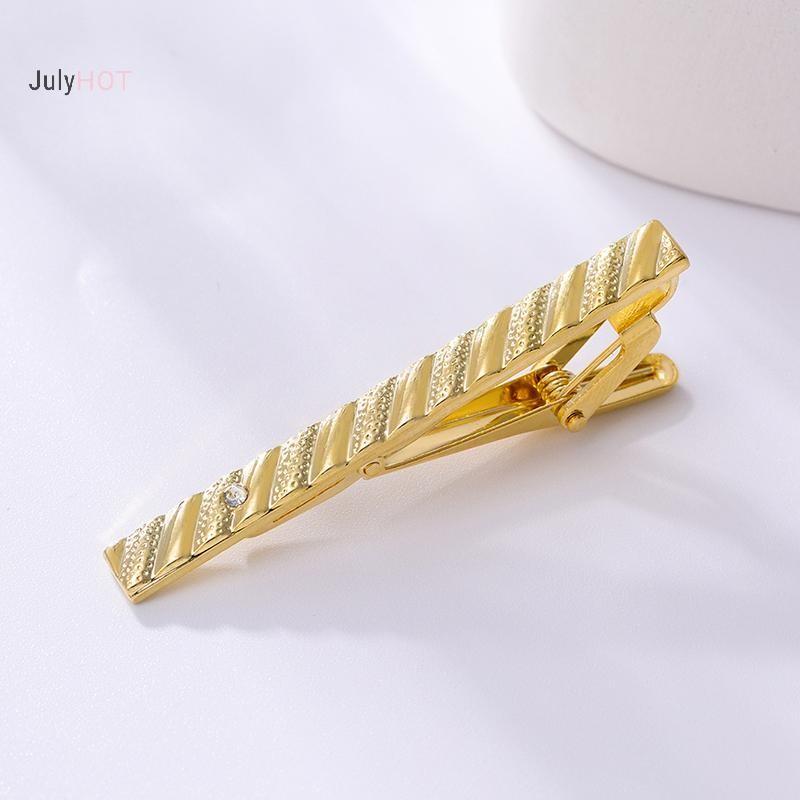 Cà Vạt Kẹp Kim Loại Màu Vàng Phù Hợp Cho Nam Giới Lễ Cưới và Thời Trang