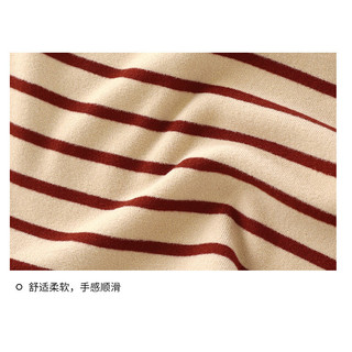 (6m-8Yrs) Lớp đế lông cừu-Velvet dành cho trẻ em - Áo sơ mi dài tay sọc cổ điển, đồ lót giữ nhiệt ấm cho mùa xuân thu