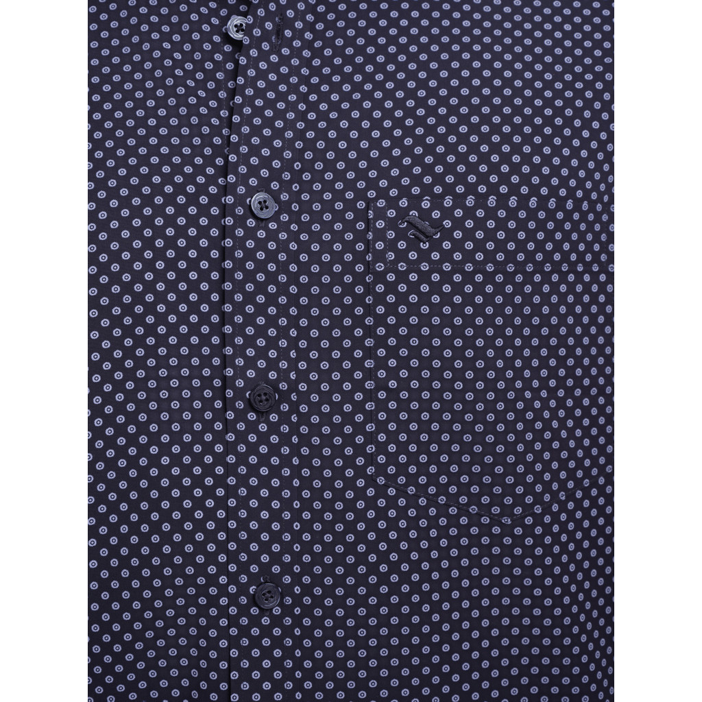 Áo sơ mi tay ngắn vạt ngang VIETTIEN SMART CASUAL vải Hoa hồng form REGULAR VT00000480