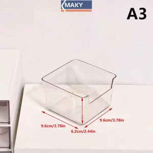 Onetimingcool Acrylic hộp đựng mỹ phẩm để bàn nhựa trong suốt cho ký túc xá, gia đình, mặt nạ da, tủ lạnh