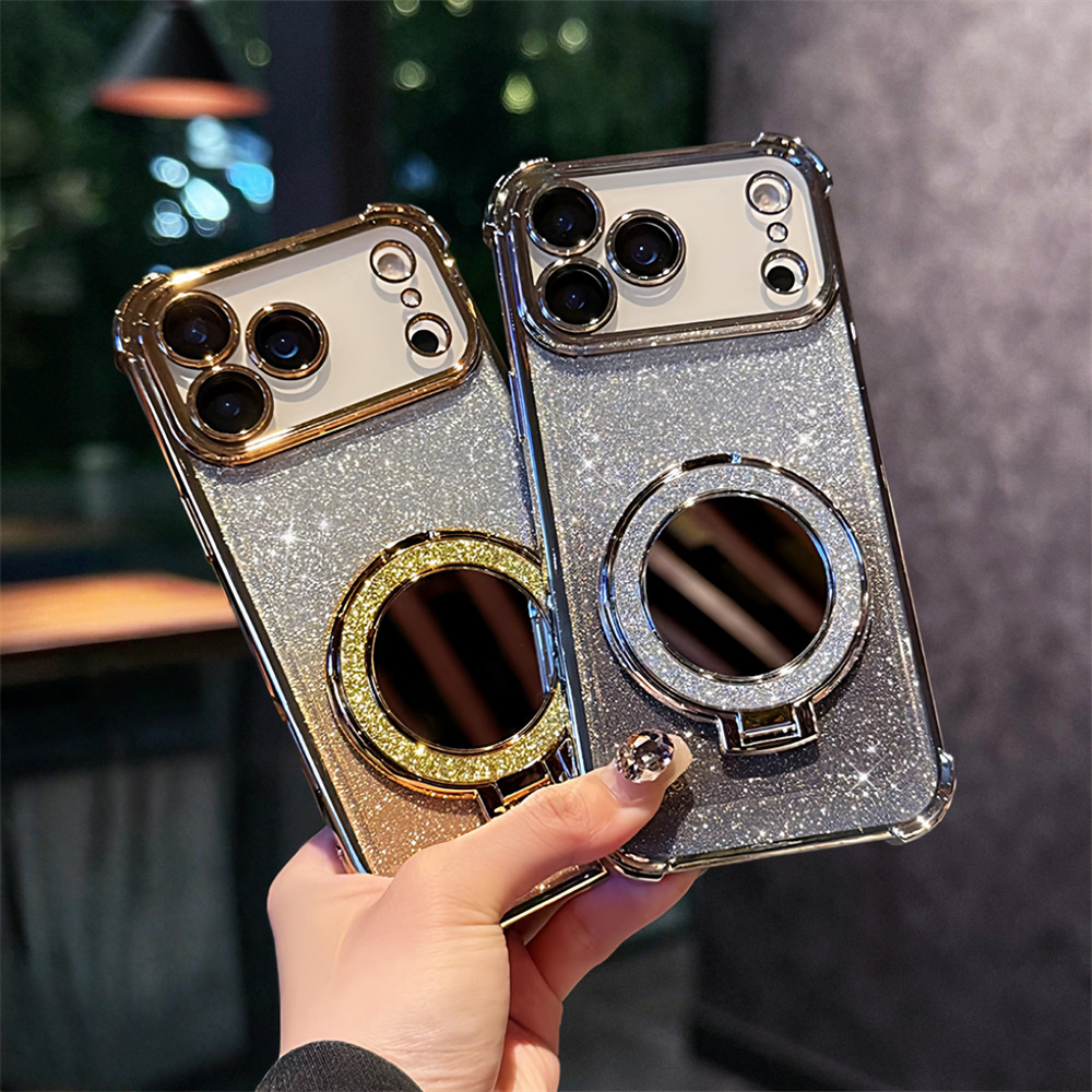 Ốp điện thoại chống rơi khung gương cho IPhone 17 Pro Max Air 11 12 13 14 15 16 Pro Max 16 plus Vỏ có Camera Bảo vệ toàn diện Vỏ chống sốc Vỏ cứng Vỏ bảo vệ điện thoại