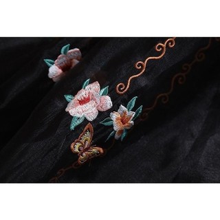 Mẫu mới nửa đầm chữ A phong cách Trung Hoa retro, thêu thủ công cầu kỳ, phù hợp mặc mùa hè