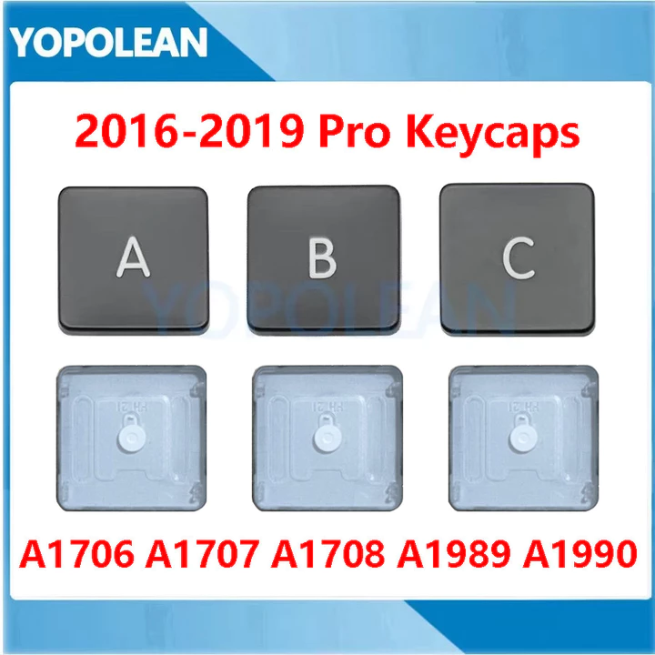 Chìa Khóa Mới Keycaps Cho Macbook Pro Retina 13 "15" A1706 A1707 A1708 A1989 A1990 Thay Thế Nắp Chìa Khóa 2016-2019