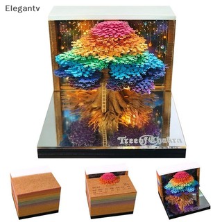 EGN Time Piece Lịch 2026 Lịch Để Bàn Có Đèn LED 3D Lịch Xé Khắc Giấy Nghệ Thuật Miếng Lót Notepad Quà Tặng Giáng Sinh Trang Trí Máy Tính Để Bàn N