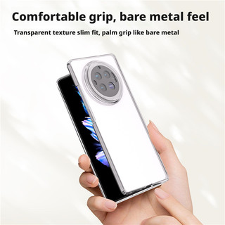 Ốp điện thoại trong suốt cao có thể gập lại thời trang đơn giản cho vivo x fold 2 3 Pro xfold5 xflip Bìa cứng