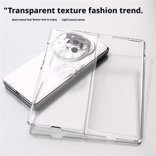 Ốp điện thoại trong suốt cao có thể gập lại thời trang đơn giản cho vivo x fold 2 3 Pro xfold5 xflip Bìa cứng