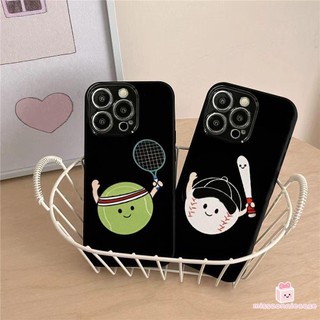 Ốp Lăng Cho Iphone 15 11 16 13 14 12 Pro Max 16 15 Plus XS Phim Hoạt Hình Ngộ nghĩnh Bóng Chày Bé Trai Sang Trọng Bề Mặt Bóng Mềm