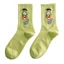 Hoạt Hình Mới Dễ Thương Tất Bột Seastar Ống Phong Cách Bông Tai Kẹp Xu Hướng Thời Trang Cotton Trung Bình Đại Học Anime