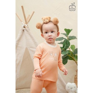 La pomme AW2025 Bộ dài tay mềm mịn by La Pomme êm ái cùng puppy T10.4