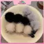 MYPANDA Thời Trang Chồn Tóc Chuối Dọc Lông Tơ Thu Đông Ba Đầu Kẹp Tóc Đuôi Ngựa Kẹp Tóc Mũ Phụ Kiện.