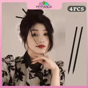 MYPANDA 4 Kẹp Tóc Cho Tóc Thi Tóc Dài Bun Kẹp Thanh Lịch Phong Cách Trung Hoa Bộ Kẹp Tóc Với Gỗ Choptis Nữ Dành Cho Thời Trang.