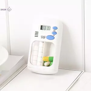 2 Lưới Hộp Đựng Thuốc Hộp Bảo Quản Thuốc Nhắc Nhở Thời Gian Điện Tử Hộp Thuốc Hẹn Giờ Báo Động Thuốc Tổ Chức Hộp Đựng Thuốc