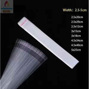 GILL 100 Chiếc Túi Nhỏ Tự Niêm Phong, Nhựa Trong Suốt Tự Dính Túi, Đám Cưới Ủng Hộ Túi Đựng Bánh Quy Nhựa Có Thể Khóa Lại Bút Trang Sức Kẹo