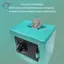 HFTOY Hộp đựng tiền ngân hàng Mini Retro Atm Xoay mật khẩu Tiền mặt Hộp tiết kiệm Hộp an toàn ngân hàng Tiền gửi tự động Quà tặng Giáng sinh ~