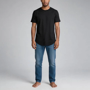 Áo nam mới Áo thun ngắn tay nam Oversize Áo nam màu trơn Hip Hop Áo thun thời trang Áo thun dài cho nam dạo phố Áo