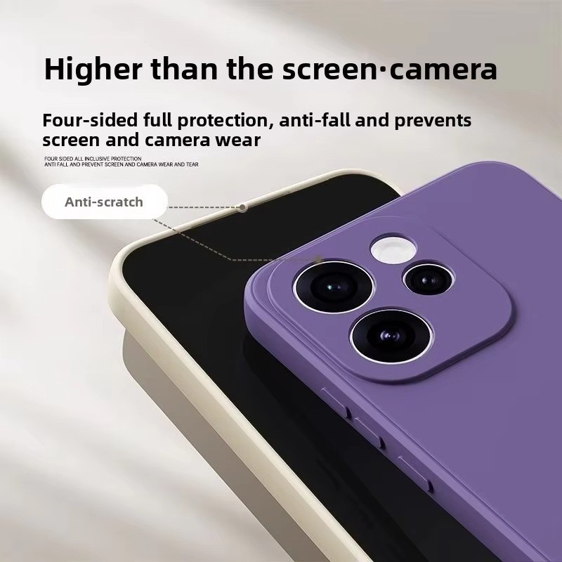 Ốp lưng Oppo Reno15/Pro/Mini/Max chống sốc, silicon TPU mềm, cảm giác da, cho Reno15 F/FS/Reno15c