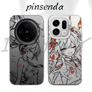 Ốp điện thoại cứng mờ “Miku ” cho Oppo Find X9 Ultra X9 Pro X8 Pro X7 Ultra Reno 15F 14F 13F 12F / A6 A6s A6t Pro Vỏ Oppo chống sốc viền mềm
