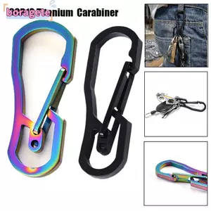 BORAGETE Leo Carabiner Phụ Kiện Móc Khóa Treo Khóa Dụng Cụ Ngoài Trời Móc Khóa