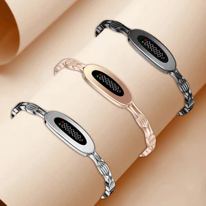 S9 Vòng Tay Thông Minh Trang Sức Thời Trang Hợp Kim Kẽm Nhịp Tim Đo Oxy Trong Máu Màn Hình Ngủ IP68 Màn Hình Chống Thấm Nước