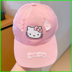 HT3 Mùa Hè Trẻ Em HelloKitty Mũ Bóng Chày Hoạt Hình Mùa Hè Sanrio Bé Trai Và Bé Gái Đạt Đỉnh Mũ Chống Nắng TH3