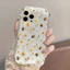 Ốp Lưng Nhỏ Màu Đỏ Anh Đào Hồng Hoa Cúc Hoa Dành Cho IPhone X X Xs Xr 7 8 Plus 11 12 13 14 Pro Max Xs Max Ốp Lưng Silicon Mềm INS