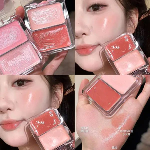 Má Hồng Dạng Kem 2 Màu MGL Hiệu Ứng Bắt Sáng Tạo Độ Căng Bóng Tự Nhiên Làm Sáng Da Tiệp Nền Đều Màu Lâu Trôi Cao Cấp