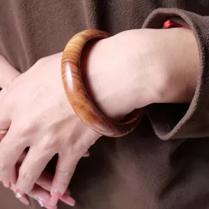 Tự Nhiên Cũ Đào Gỗ Concubine Vòng Tay Nữ Nguyên Chất Đào Gỗ Hoang Dã Cũ Đào Vòng Tay Gỗ Log Rộng Hoàng Gia Concubine Vòng Tay 26.3.22