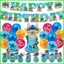 YB2 Lilo Stitch chủ đề trẻ em trang trí tiệc sinh nhật biểu ngữ bánh topper bóng bay bộ đồ dùng