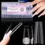 MAKY Sandwich Dual Nail Forms 240pcs 15Size Qui Extensions-Dual Forms No Paper Form Needed 3D Ellipse Làm Móng Tay Hình Thức Top Mold Bottom Mold VN
