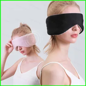 YB2 Contoured Sleep Ear Cover Block Out Light Soft Thoáng khí Silk Eye Shade cho du lịch nghỉ ngơi văn phòng