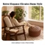 Da Như Ottoman Phân Bảo Quản Ottoman Tròn Thêu Lưu Trữ Phân Đoạn Khâu Cho Gia Đình