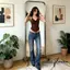 Áo ba lỗ cổ không tay Slim Fit cho nữ cho mùa hè