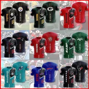 BH2 NFL Cosplay Bóng Bầu Dục Áo 3D In Hình Áo Ngắn Tay Áo Trang Phục Thường Ngày Tiệc Halloween Thể Hiện Yêu Nước HB2