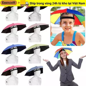 ESSENCEH Rain Gear, Mũ trùm đầu đeo đầu đàn hồi, Ô che nắng chống gió