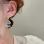AqToCna 1 Đôi Bông Tai Đám Mây Dễ Thương Pha Lê Xanh Mưa Mây Thả Bông Tai Thẩm Mỹ Kawaii Zircon Tai Bule Bông Tai Năm Mới Món Quà Trang Sức AqToCna