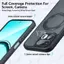 Ốp Lưng Cho Realme 16T 360° Giá đỡ xoay Họa tiết da mờ Không bao giờ biến màu vàng Vỏ điện thoại chống rơi