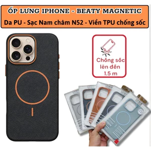 Ốp Lưng Da PU Likgus Beaty Chống Sốc 2m MagSafe iPhone 16 Pro Max / 15 Pro Max