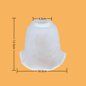 Kính Mờ Chụp Đèn Vỏ E27 Bắc Âu Đèn Chùm Đèn Tường Đèn Trần Retro 4CM Lỗ DIY Đèn Phụ Kiện V3UH
