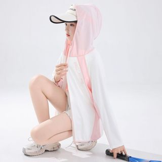 Áo khoác chống nắng trẻ em mỏng nhẹ có mũ – áo UV unisex bé trai bé gái phong cách thể thao
