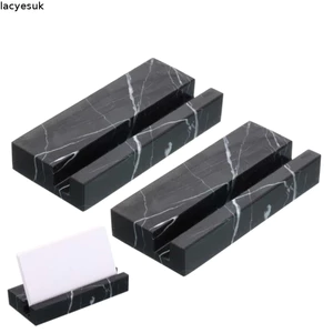 Giá đỡ điện thoại di động LACYESUK, Hỗ trợ ổn định Giá đỡ danh thiếp bằng đá cẩm thạch, Máy tính để bàn bền bỉ Thanh lịch Đế đựng thẻ dày tổ chức Triển lãm thương mại