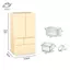 HFTOY 1: 12 Nhà Búp Bê Thu Nhỏ Tủ Lạnh Mô Phỏng Thiết Bị Gia Dụng Mô Hình Trang Trí Nhà Đồ Chơi Phụ Kiện Nhà Búp Bê ~